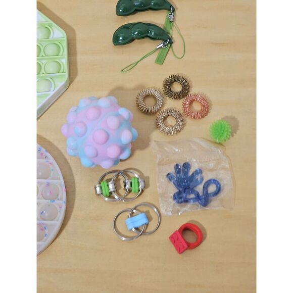 Multi Sensory Toy Lot Fidget Pop It Neurodivergent Autism Stress Relief 20 Piece - Picture 4 of 11